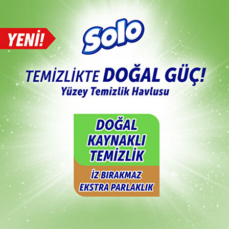 Solo Beyaz Sabun Ferahlığı Yüzey Temizlik Havlusu 4'lü