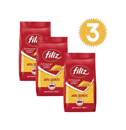 Filiz Arpa Şehriye 3 x 500 G
