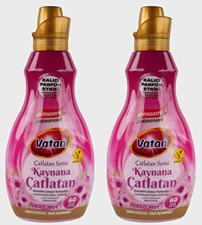 Vatan Kaynana Çatlatan Konsantre Yumuşatıcı 60 Yıkama 2 x 1440 ML