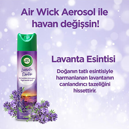 Air Wick Aerosol Lavanta Esintisi 3x300 Ml Lavanta 