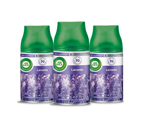 Air Wick Oda Kokusu Freshmatic Makine Yedek Spreyi Lavanta 3x250ml Lavanta 