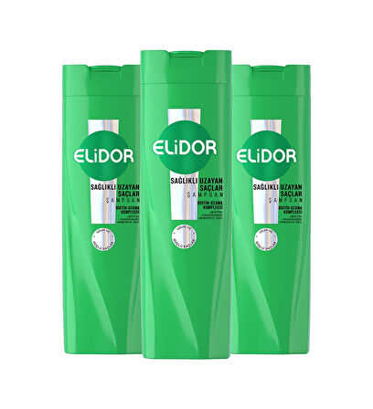 Elidor Sağlıklı Uzayan Saçlar Bakım Şampuanı 3 x 400 ML