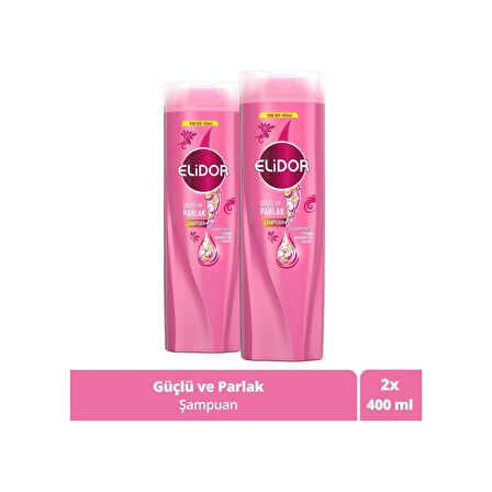 Elidor Superblend Güçlü ve Parlak Saç Bakım Şampuanı 2 x 400 ML﻿