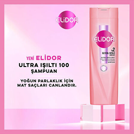 Elidor Saç Bakım Şampuanı Ultra Işıltı Yoğun Parlaklık 400 Ml X3 