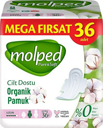 Molped Pure & Soft Hijyenik Ped Uzun 5 x 36'lı
