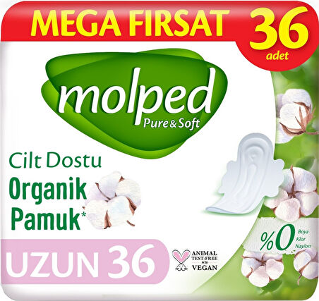 Molped Pure & Soft Hijyenik Ped Uzun 5 x 36'lı