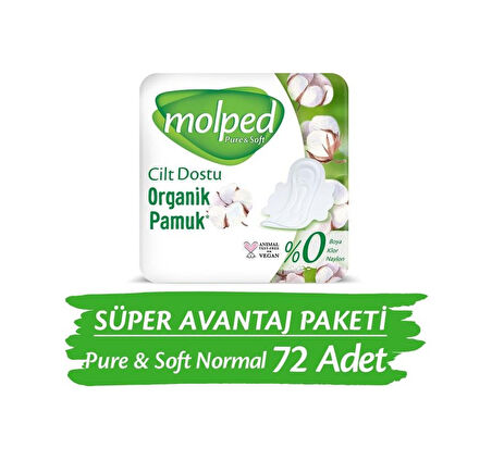 Molped Pure & Soft Normal Süper Ekonomik Ped 24 Lü X 3 Adet 