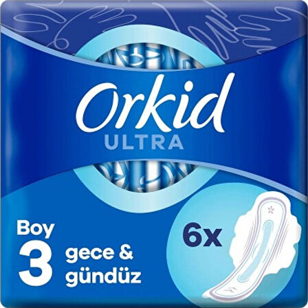 Orkid Ultra Hijyenik Ped Gece & Gündüz 24 x 6'lı