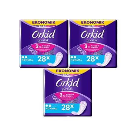 Orkid Günlük Ped Normal 3 x 28'li