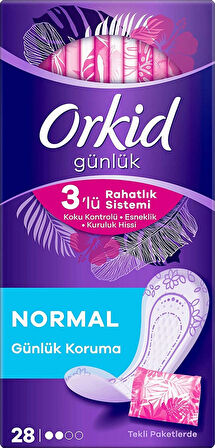 Orkid Günlük Ped Normal 3 x 28'li