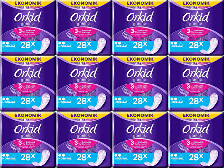 Orkid Günlük Ped Normal 12 x 28'li