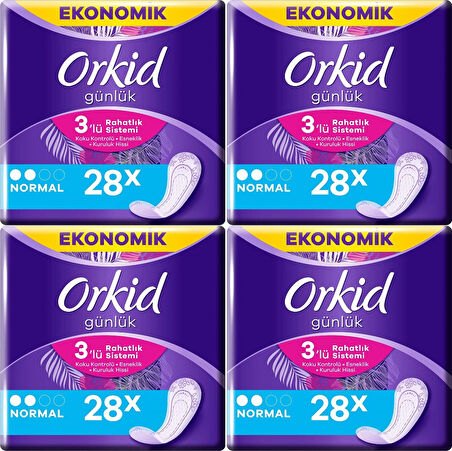 Orkid Günlük Ped Normal 4 x 28'li