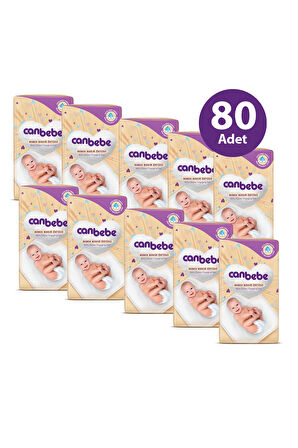 Canbebe Bebek Bakım Örtüsü 60x60 Cm 8 Li X 10 Adet