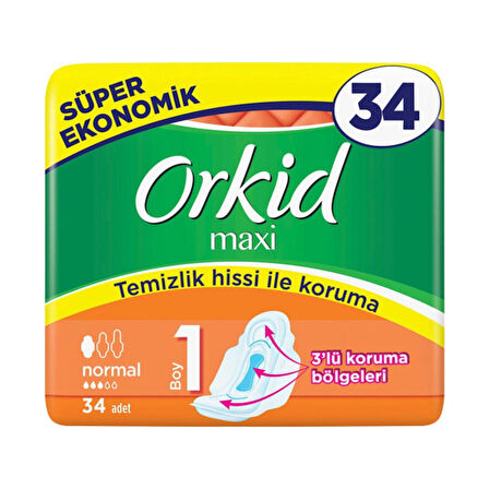 Orkid Maxi Normal 34'lü