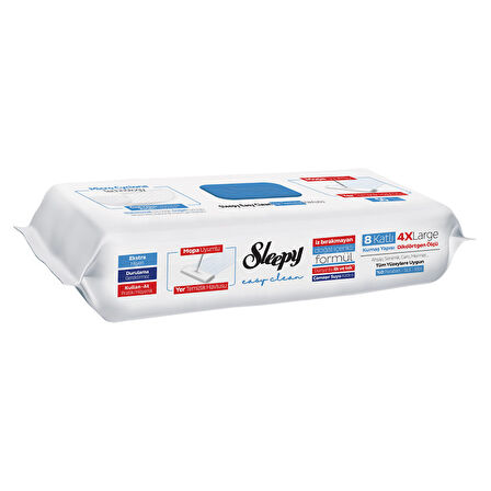 Sleepy Easy Clean Çamaşır Suyu Katkılı Yüzey Temizlik Havlusu Mopa Uyumlu 4xl 50'li