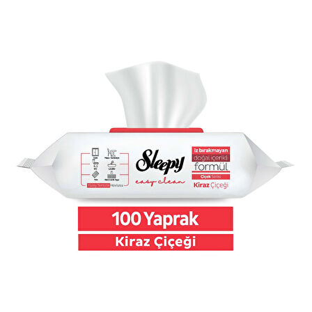Sleepy Yüzey Temizlik Havlusu Kiraz Çiçeği 100 Yaprak