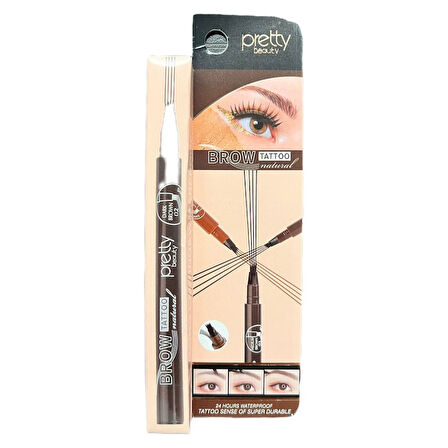 Pretty Beauty Waterproof Kaş Kalemi Koyu Kahve