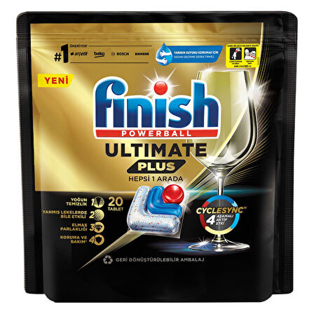 Finish Tablet Ultimate Plus 20'li