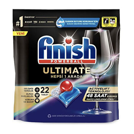 Finish Ultimate Bulaşık Makinesi Deterjanı 22 Tablet