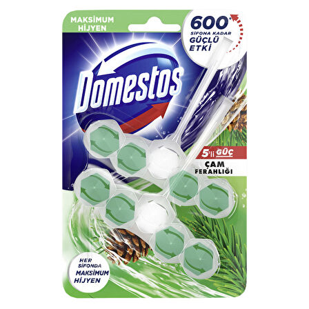 Domestos 5'li Güç Tuvalet Bloğu Çam Ferahlığı 2x50 Gr