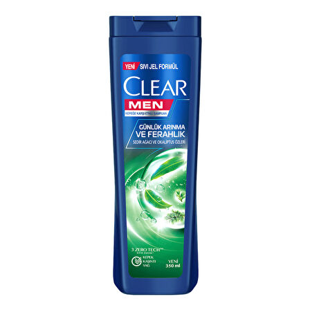 Clear Men Günlük Arınma Ve Ferahlık Sedir Ağacı Ve Okaliptus Özleri Şampuan 350 Ml