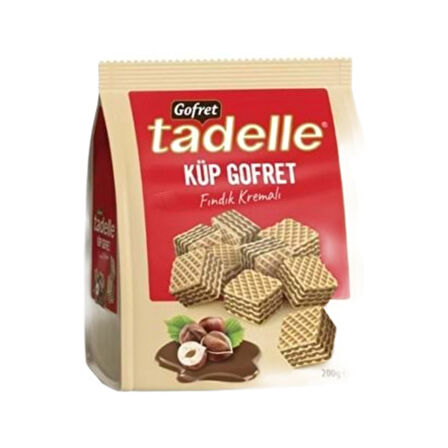 Tadelle Gofret Küp Fındık Kremalı 200 Gr
