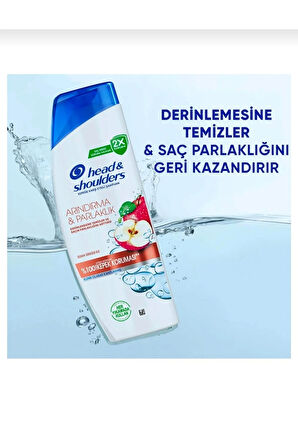 Head&Shoulders Arındırma&Parlaklık Kepeğe Karşı Etkili Şampuan 330 ML 6 Adet