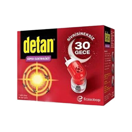 Detan Süper Elektrolikit Sivrisineksiz 30 Gece 1 Cihaz Ve Şişe