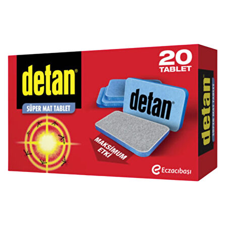 Detan Süper Mat Tablet 20'li