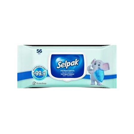 Selpak Antibakteriyel Islak Mendil 56'lı