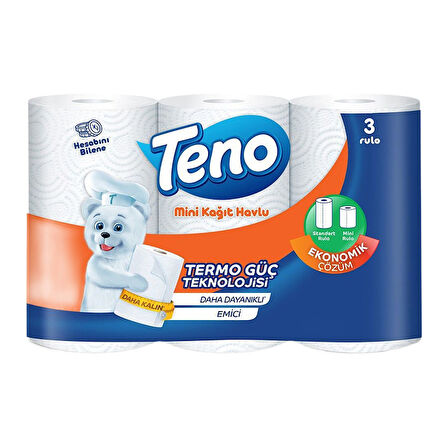 Teno Mini Kağıt Havlu 3'lü