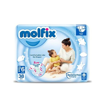 Molfix Bebek Bezi 6 Numara 38'li