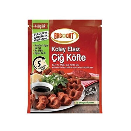 Bağdat Baharat Kolay Çiğ Köfte Karışımı Etsiz 120 Gr