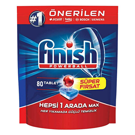 Finish Hepsi Bir Arada Bulaşık Makinesi Deterjanı 80 Tablet