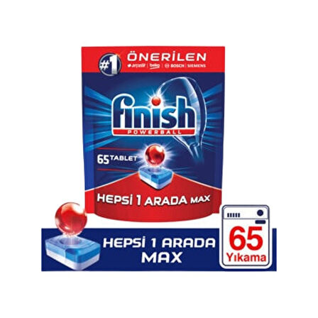 Finish Hepsi Bir Arada Bulaşık Makinesi Deterjanı 65 Tablet