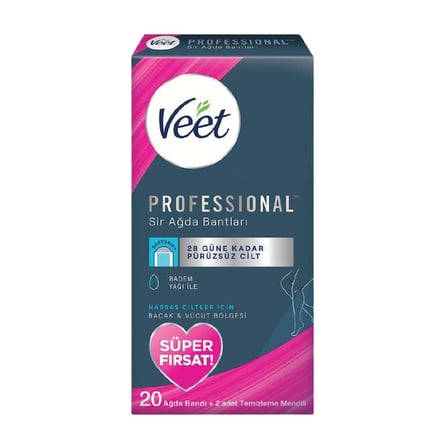 Veet Ağda Bandı Hassas Ciltler İçin Sir 20'li