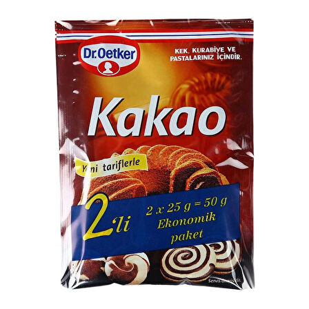 Dr. Oetker Kakao 2'li 25 Gr