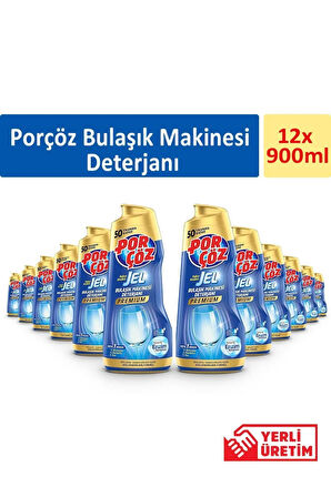 Porçöz 900 Ml Jel Bulaşık Deterjanı Premium x12 Adet