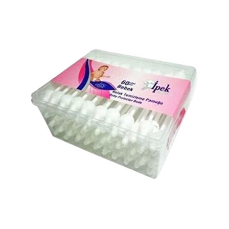 İpek Bebek Kulak Temizleme Çubuğu 60'lı