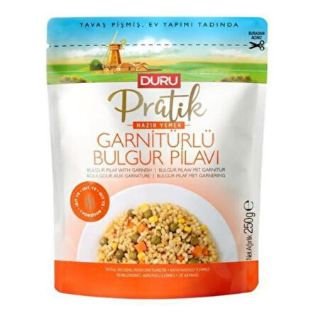 Duru Bulgur Pilavı Pratik Garnitürlü 250 Gr