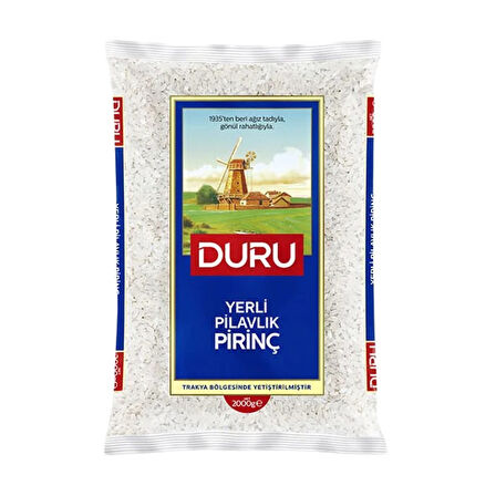 Duru Pirinç Pilavlık Yerli 2000 Gr
