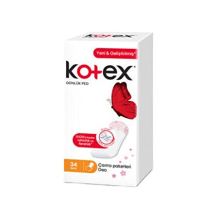 Kotex Ped İnce Günlük Parfümlü 34'lü