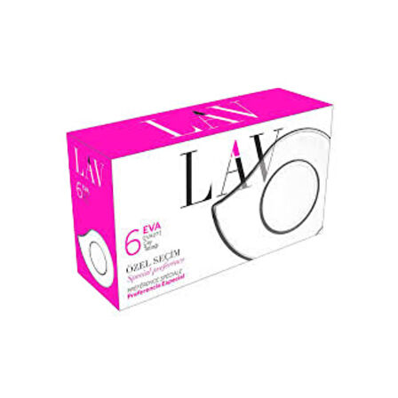 Lav Çay Tabağı 6'lı