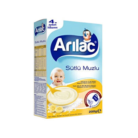 Arı Kaşık Maması Sütlü Muzlu 200 Gr