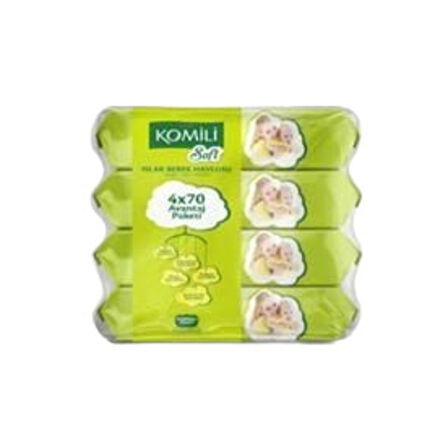Komili Islak Havlu Soft 4x70 Yaprak