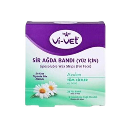 Vi-vet Yüz Ağda Bandı Azulen 24'lü