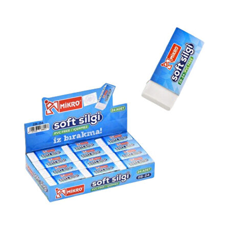 Mikro Soft Silgi Beyaz 2B-24TR