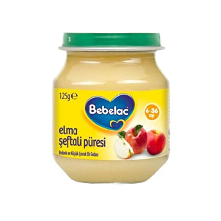 Bebelac Püre Elma Şeftali 125 Gr