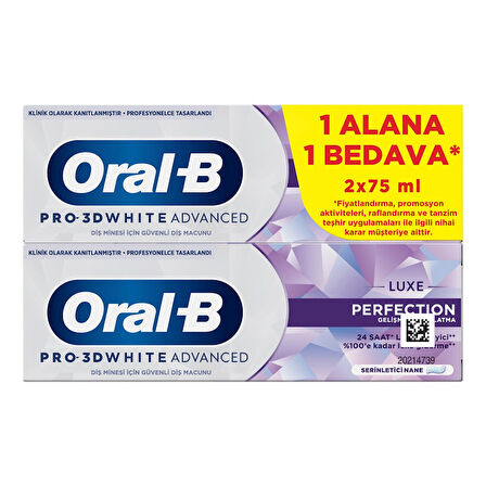 Oral-B Pro 3d White Advanced Luxe Perfection Diş Macunu 150 Ml