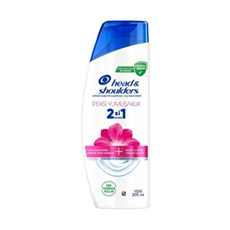 Head&Shoulders İpeksi Yumuşaklık 2'si 1 Arada Şampuan 300 Ml